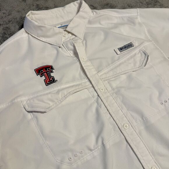 Columbia PFG Men’s Texas Tech University Red Raiders NCAA Sz Large Short Sleeve - Picture 1 of 6